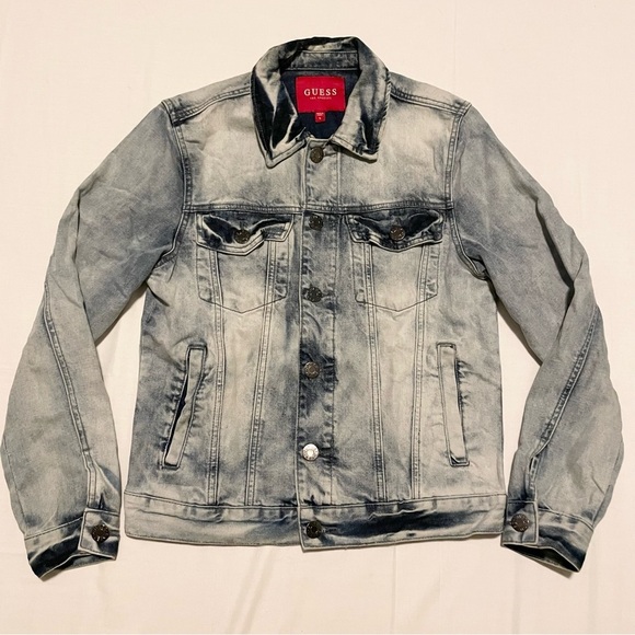 GUESS Women’s Denim Jean Jacket Size Small - Picture 1 of 16